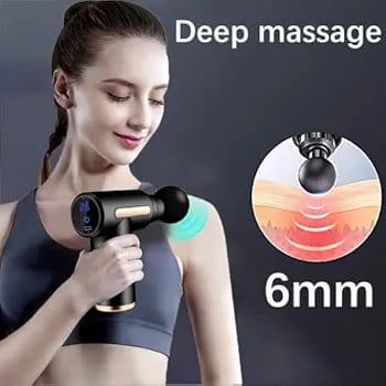 Rechargeable Massage Gun – 4 Speed Levels & 4 Massage Heads