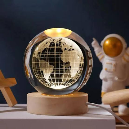 Galaxy crystal ball night light for bedroom and bedside decoration