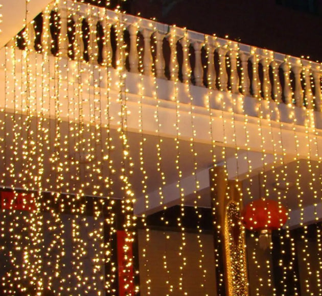 LED fairy light curtain jaal for home, bedroom, and decorative lighting.