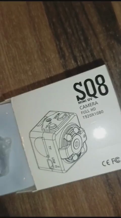 Product demonstration of the SQ8 Mini HD Camera.