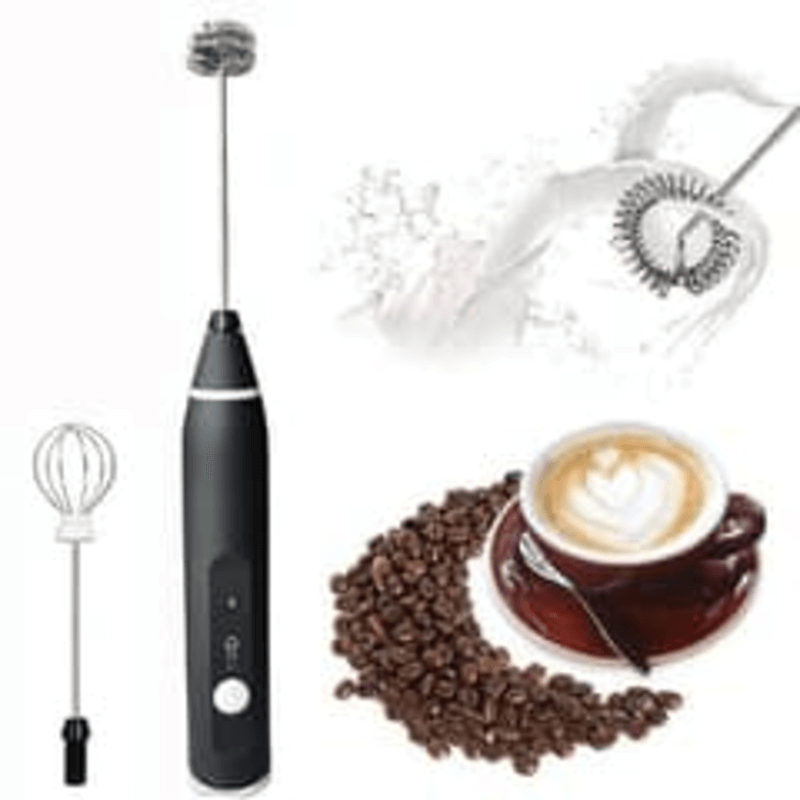 USB rechargeable electric coffee mixer for preparing cappuccino and latte foam